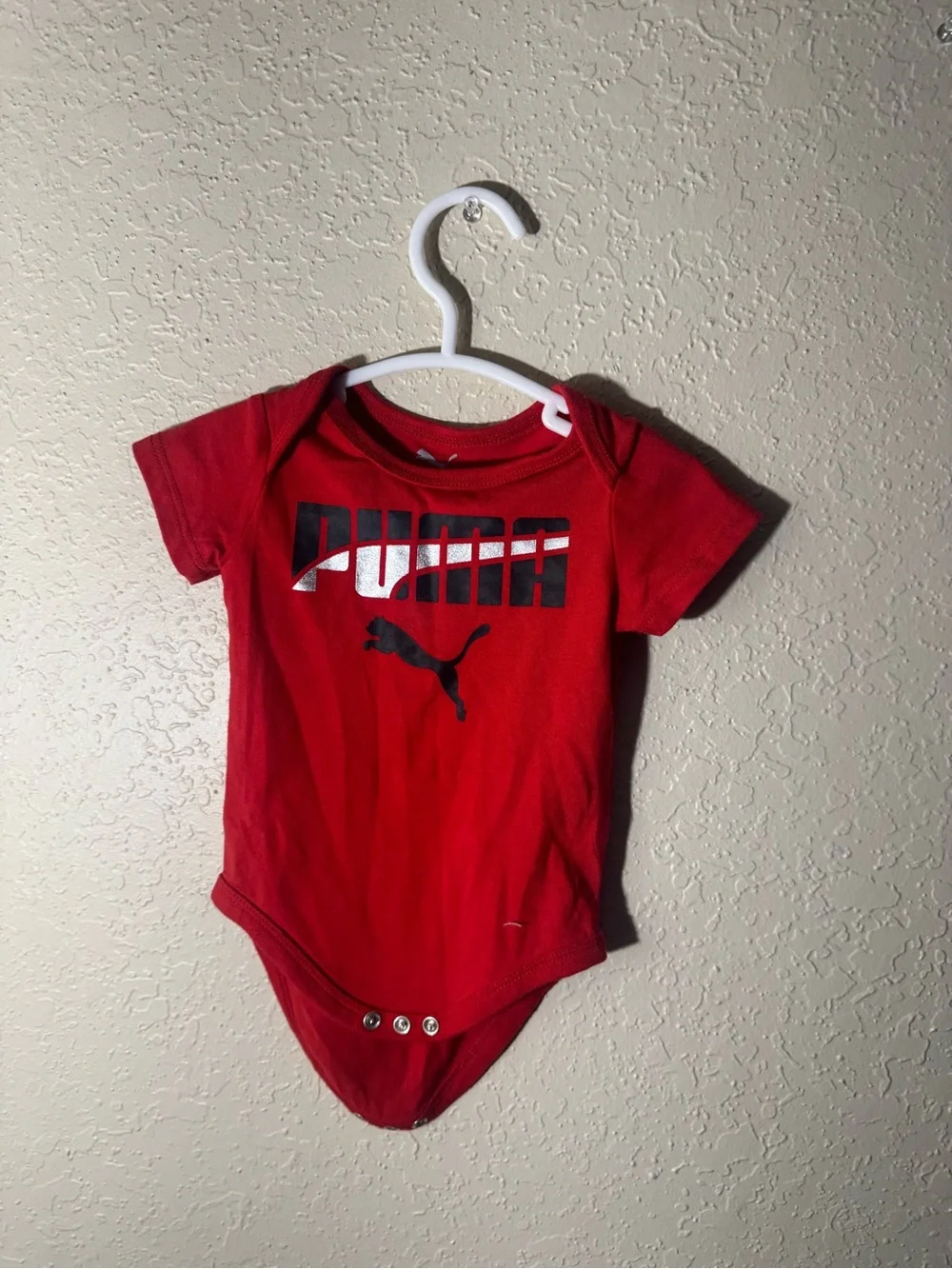 Puma Baby Boy 0-3M Bodysuit Lot 4 Pack Short Sleeve Onesies